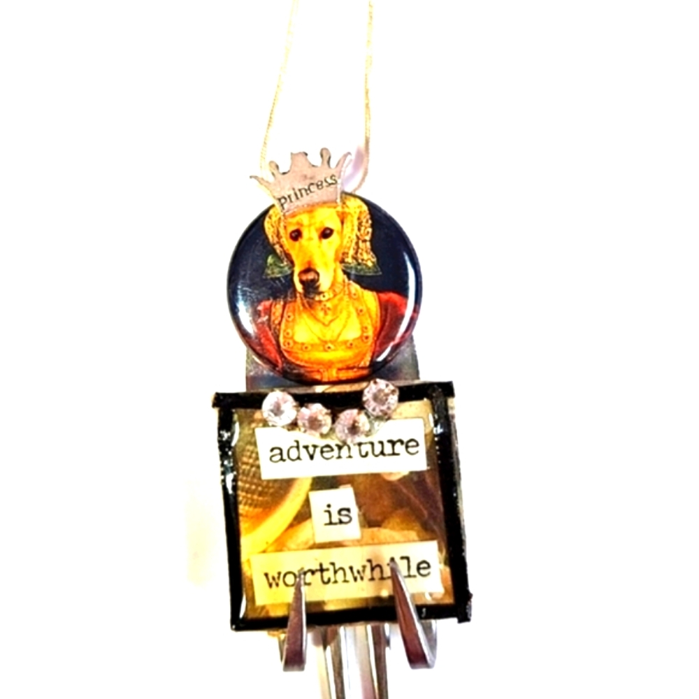 Dog fork necklace